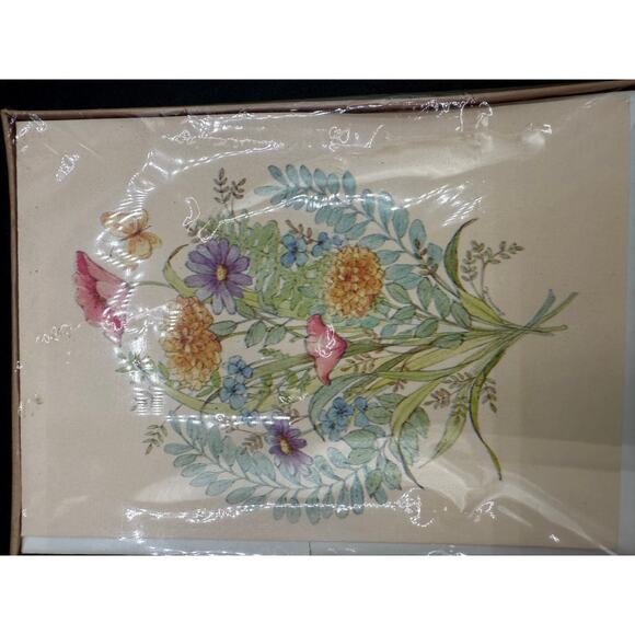 Vintage floral boxed note cards - 10 notes sealed - unopened/ unused - Picture 5 of 7